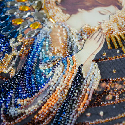 DIY Bead Embroidery Kit "Guardian of the sky" 10.6"x14.2" / 27.0x36.0 cm