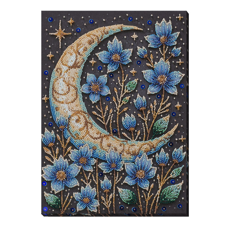 DIY Bead Embroidery Kit "A magical night" 8.7"x12.2" / 22.0x31.0 cm