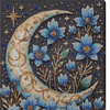 DIY Bead Embroidery Kit "A magical night" 8.7"x12.2" / 22.0x31.0 cm