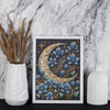 DIY Bead Embroidery Kit "A magical night" 8.7"x12.2" / 22.0x31.0 cm