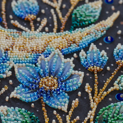 DIY Bead Embroidery Kit "A magical night" 8.7"x12.2" / 22.0x31.0 cm