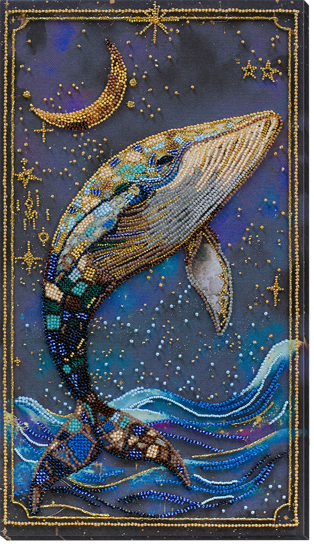 DIY Bead Embroidery Kit "Lord of the Depths" 8.3"x14.6" / 21.0x37.0 cm