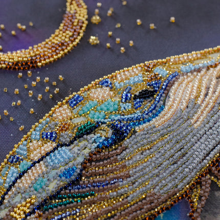 DIY Bead Embroidery Kit "Lord of the Depths" 8.3"x14.6" / 21.0x37.0 cm
