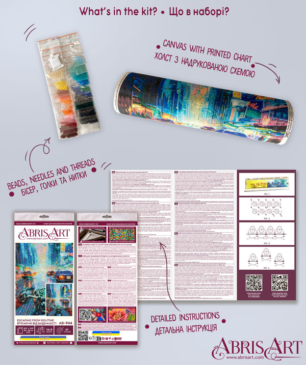 DIY Bead Embroidery Kit 