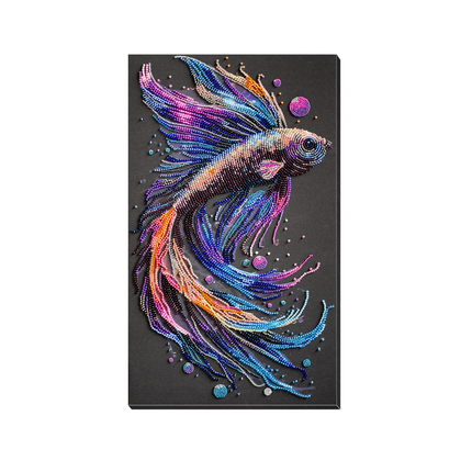 DIY Bead Embroidery Kit "Main Bead Embroidery Kit Waves of Color" 8.3"x14.2" / 21.0x36.0 cm
