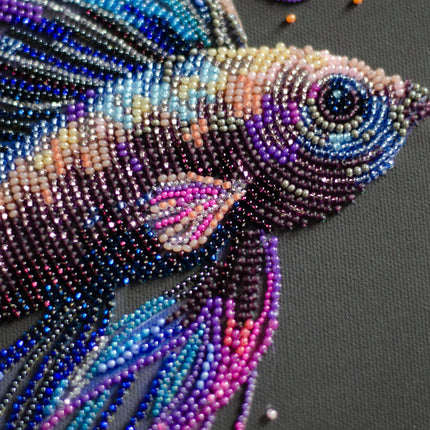 DIY Bead Embroidery Kit "Main Bead Embroidery Kit Waves of Color" 8.3"x14.2" / 21.0x36.0 cm