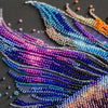 DIY Bead Embroidery Kit "Main Bead Embroidery Kit Waves of Color" 8.3"x14.2" / 21.0x36.0 cm
