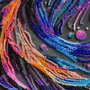 DIY Bead Embroidery Kit "Main Bead Embroidery Kit Waves of Color" 8.3"x14.2" / 21.0x36.0 cm