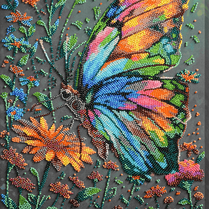 DIY Bead Embroidery Kit " Shades of Summer " 10.2"x15.4" / 26.0x39.0 cm