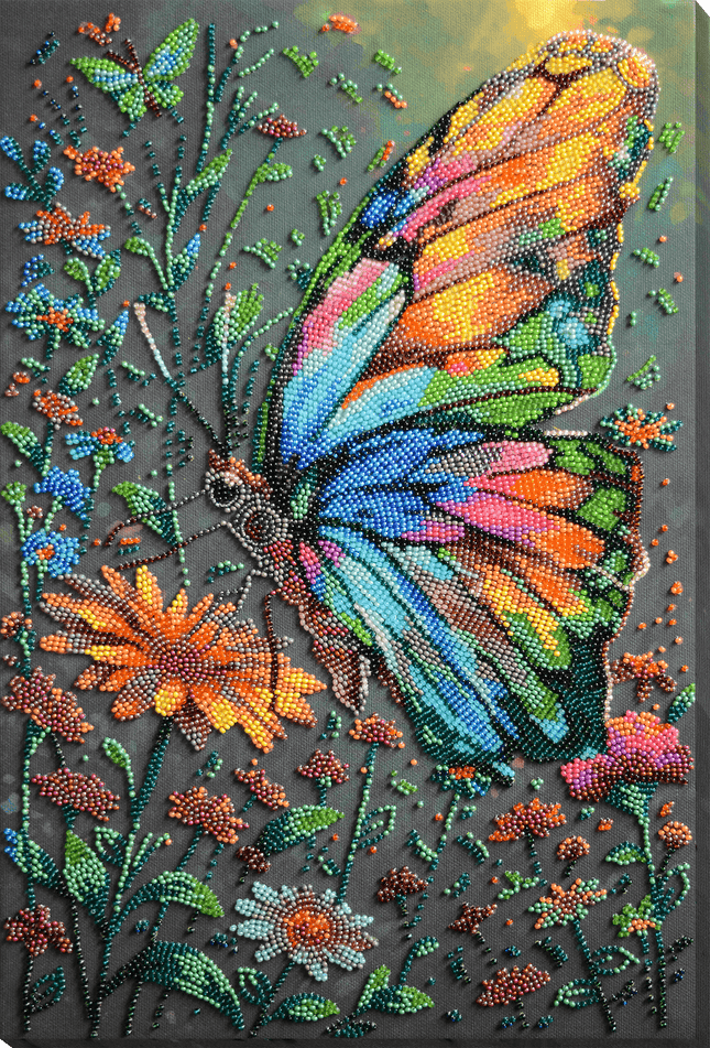 DIY Bead Embroidery Kit " Shades of Summer " 10.2"x15.4" / 26.0x39.0 cm