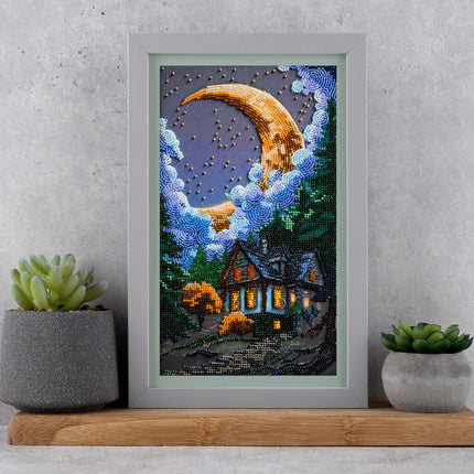 DIY Bead Embroidery Kit "Silent Night " 6.7"x11.8" / 17.0x30.0 cm