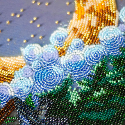 DIY Bead Embroidery Kit "Silent Night " 6.7"x11.8" / 17.0x30.0 cm