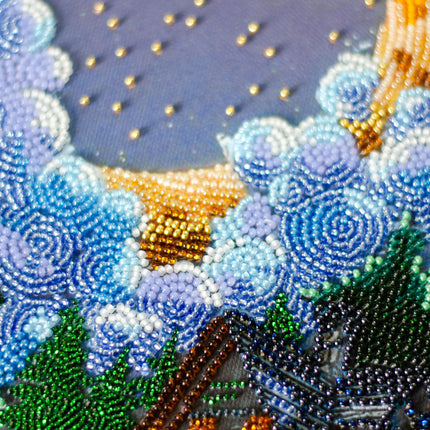 DIY Bead Embroidery Kit "Silent Night " 6.7"x11.8" / 17.0x30.0 cm