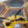 DIY Bead Embroidery Kit "Honey motif" 10.6"x15.0" / 27.0x38.0 cm