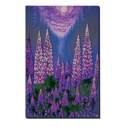 DIY Bead Embroidery Kit "Moonlight" 9.4"x14.6" / 24.0x37.0 cm