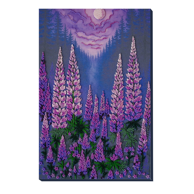 DIY Bead Embroidery Kit "Moonlight" 9.4"x14.6" / 24.0x37.0 cm