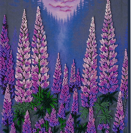 DIY Bead Embroidery Kit "Moonlight" 9.4"x14.6" / 24.0x37.0 cm