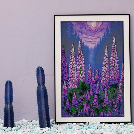 DIY Bead Embroidery Kit "Moonlight" 9.4"x14.6" / 24.0x37.0 cm