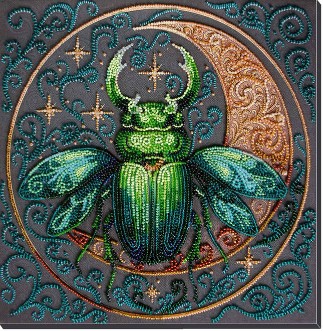 DIY Bead Embroidery Kit "Nature Totem" 9.8"x9.8" / 25.0x25.0 cm