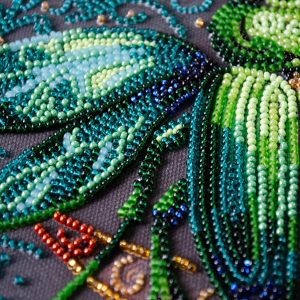 DIY Bead Embroidery Kit "Nature Totem" 9.8"x9.8" / 25.0x25.0 cm
