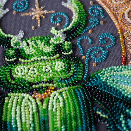 DIY Bead Embroidery Kit "Nature Totem" 9.8"x9.8" / 25.0x25.0 cm