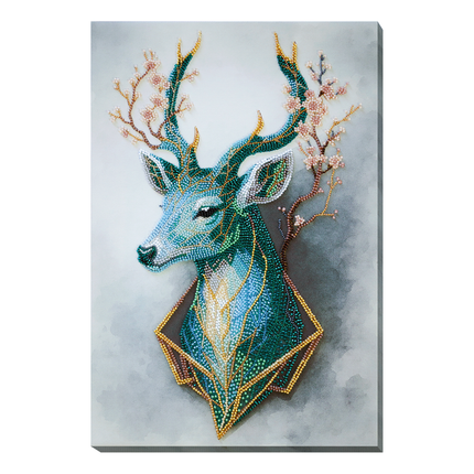 DIY Bead Embroidery Kit "Forest Spirit" 9.4"x14.2" / 24.0x36.0 cm