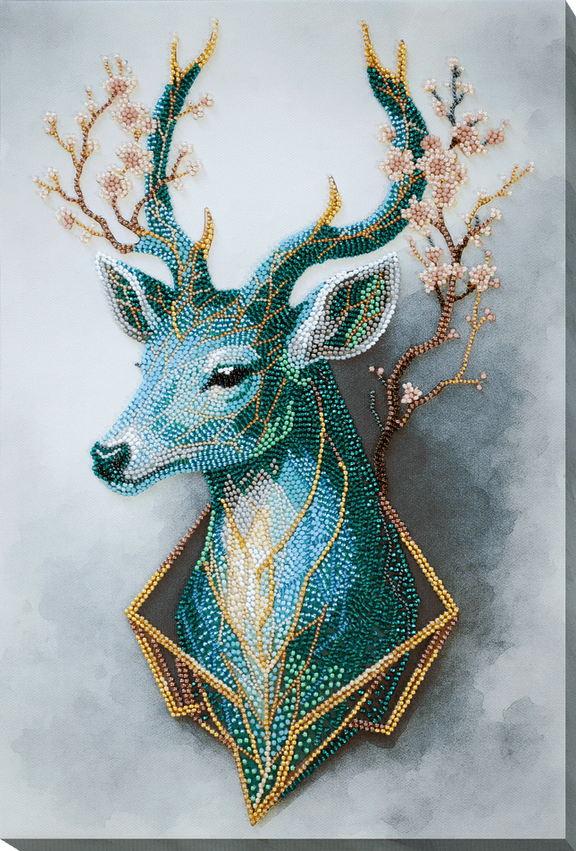 DIY Bead Embroidery Kit "Forest Spirit" 9.4"x14.2" / 24.0x36.0 cm