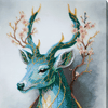DIY Bead Embroidery Kit "Forest Spirit" 9.4"x14.2" / 24.0x36.0 cm