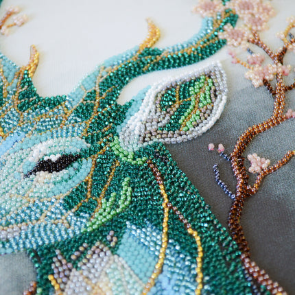 DIY Bead Embroidery Kit "Forest Spirit" 9.4"x14.2" / 24.0x36.0 cm