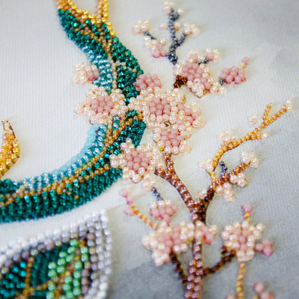 DIY Bead Embroidery Kit "Forest Spirit" 9.4"x14.2" / 24.0x36.0 cm
