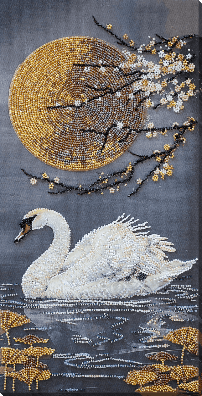 DIY Bead Embroidery Kit " Sul Blooms " 7.9"x15.7" / 20.0x40.0 cm