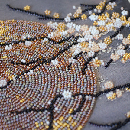 DIY Bead Embroidery Kit " Sul Blooms " 7.9"x15.7" / 20.0x40.0 cm