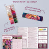 DIY Bead Embroidery Kit "Blooming Thoughts" 10.2"x15.4" / 26.0x39.0 cm