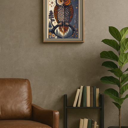 DIY Bead Embroidery Kit " The oracle between day and night" 10.2"x15.7" / 26.0x40.0 cm