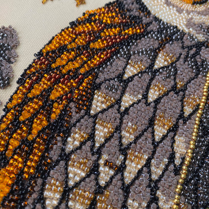 DIY Bead Embroidery Kit " The oracle between day and night" 10.2"x15.7" / 26.0x40.0 cm