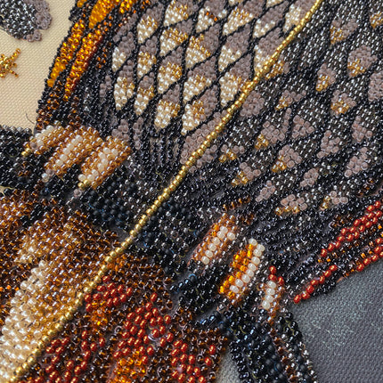 DIY Bead Embroidery Kit " The oracle between day and night" 10.2"x15.7" / 26.0x40.0 cm