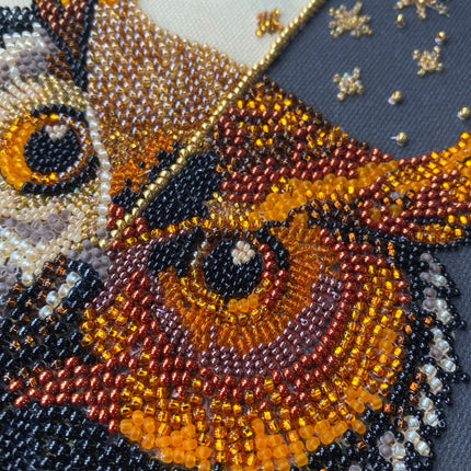 DIY Bead Embroidery Kit " The oracle between day and night" 10.2"x15.7" / 26.0x40.0 cm