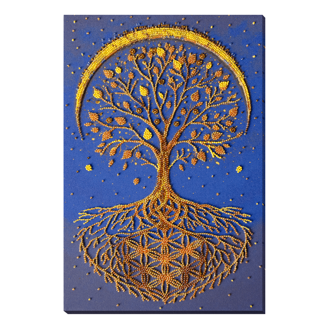 DIY Bead Embroidery Kit "Radiance of Life" 9.1"x13.8" / 23.0x35.0 cm