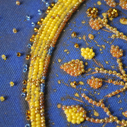 DIY Bead Embroidery Kit "Radiance of Life" 9.1"x13.8" / 23.0x35.0 cm