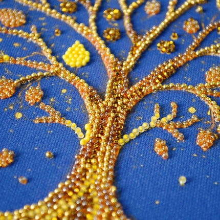 DIY Bead Embroidery Kit "Radiance of Life" 9.1"x13.8" / 23.0x35.0 cm