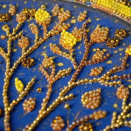 DIY Bead Embroidery Kit "Radiance of Life" 9.1"x13.8" / 23.0x35.0 cm
