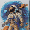 DIY Bead Embroidery Kit "Cosmic Traveler" 10.2"x15.4" / 26.0x39.0 cm