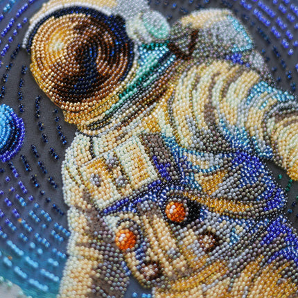DIY Bead Embroidery Kit "Cosmic Traveler" 10.2"x15.4" / 26.0x39.0 cm