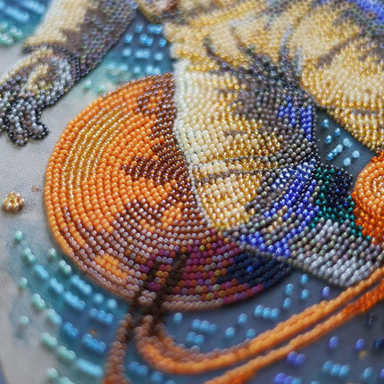 DIY Bead Embroidery Kit "Cosmic Traveler" 10.2"x15.4" / 26.0x39.0 cm