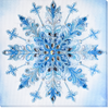 DIY Bead Embroidery Kit "Frost patterns" 8.7"x8.7" / 22.0x22.0 cm