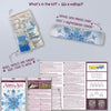 DIY Bead Embroidery Kit "Frost patterns" 8.7"x8.7" / 22.0x22.0 cm