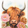 DIY Bead Embroidery Kit "Highland Belle" 10.2"x15.4" / 26.0x39.0 cm