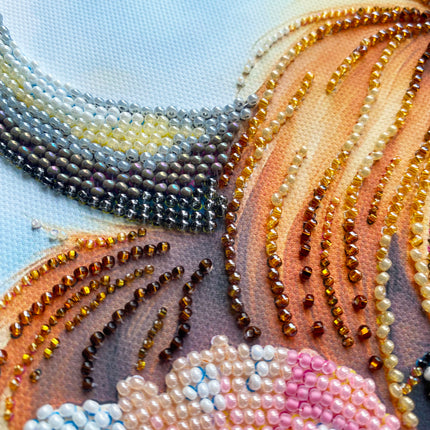 DIY Bead Embroidery Kit "Highland Belle" 10.2"x15.4" / 26.0x39.0 cm