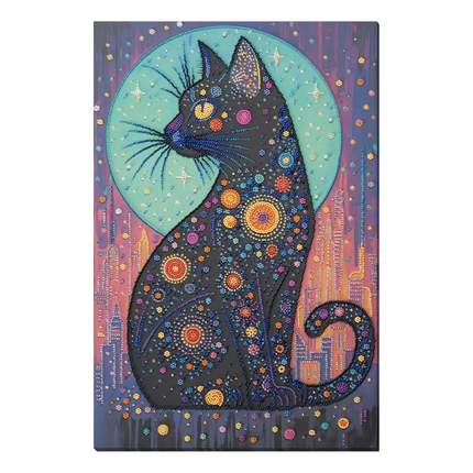 DIY Bead Embroidery Kit "Stellar Gaze" 11.8"x17.7" / 30.0x45.0 cm