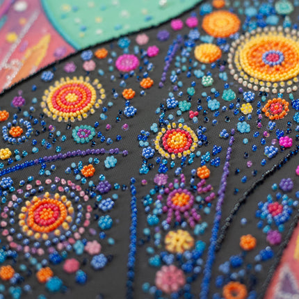 DIY Bead Embroidery Kit "Stellar Gaze" 11.8"x17.7" / 30.0x45.0 cm